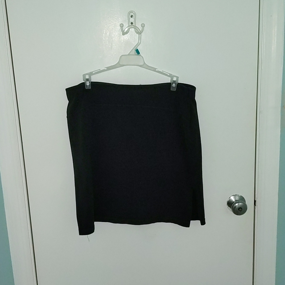 Black mini skirt